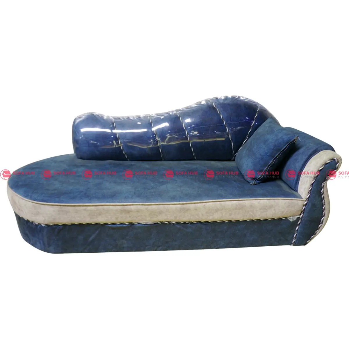 Blue devan sofa
