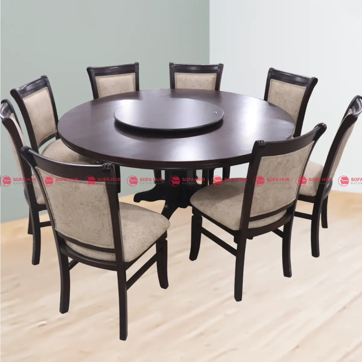Royal Round Dining Table with Rotating Center
