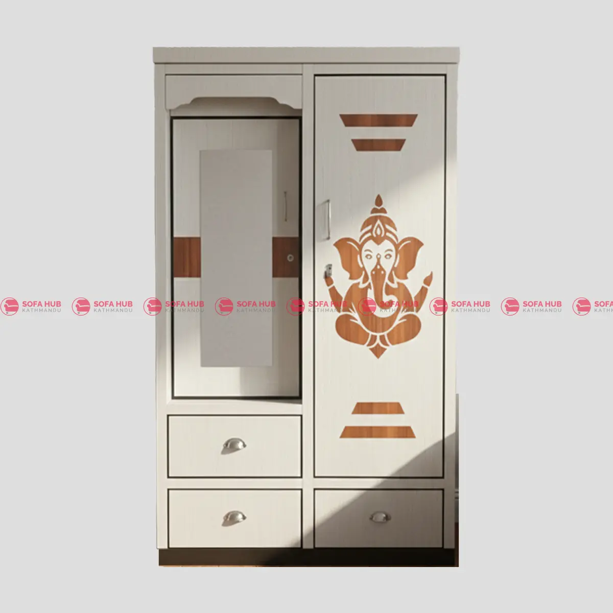 Wooden 2PCS Daraj with Dressing 3