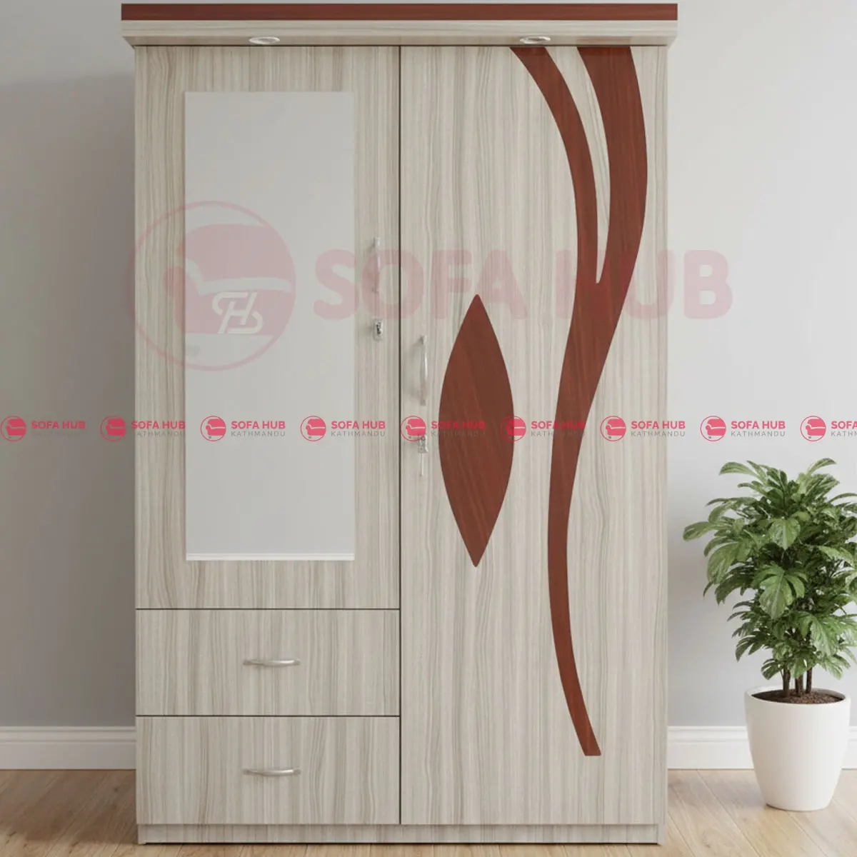 Double Door 2PCS Wooden Daraz