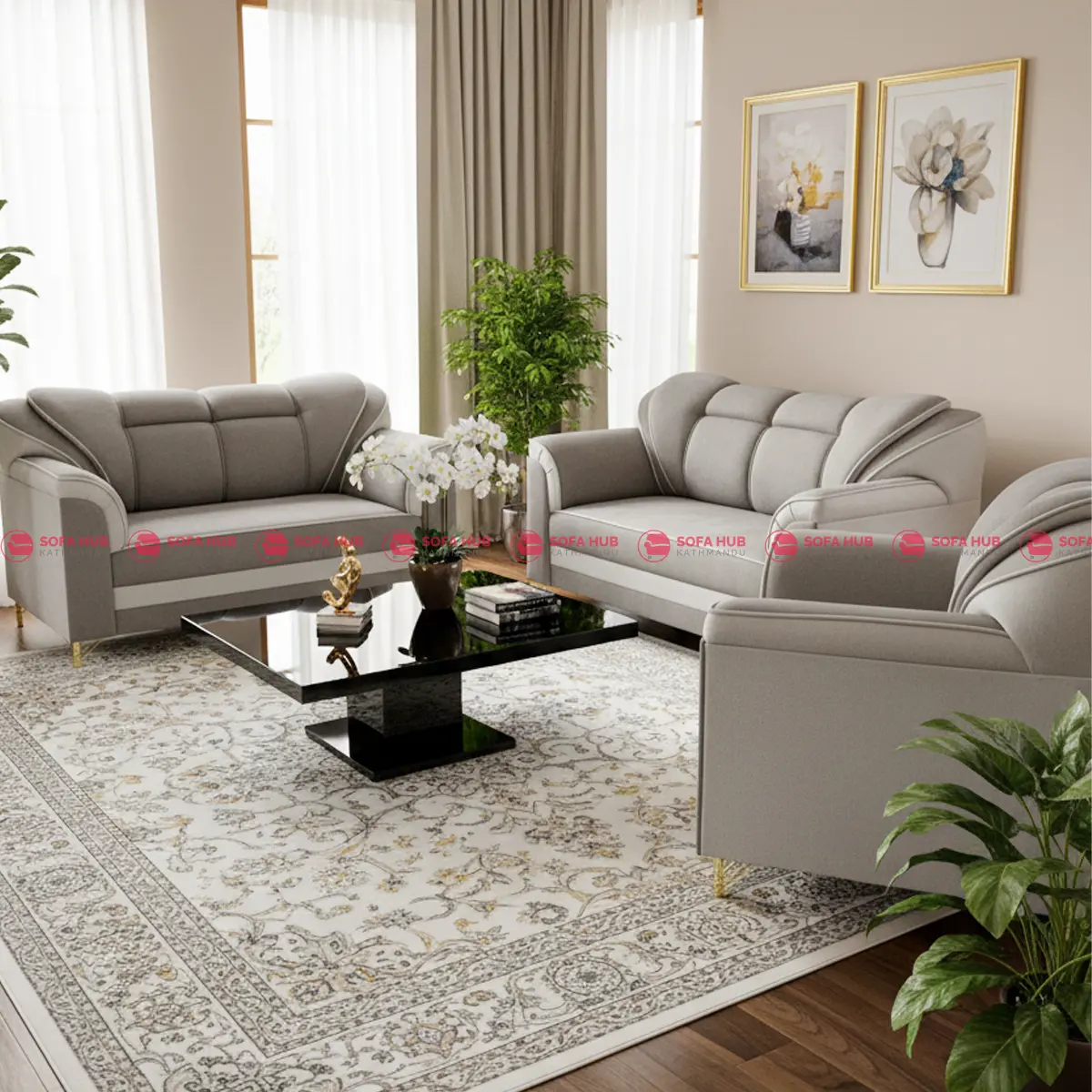 221 Luxury Heavy 5-Seater Sofa
