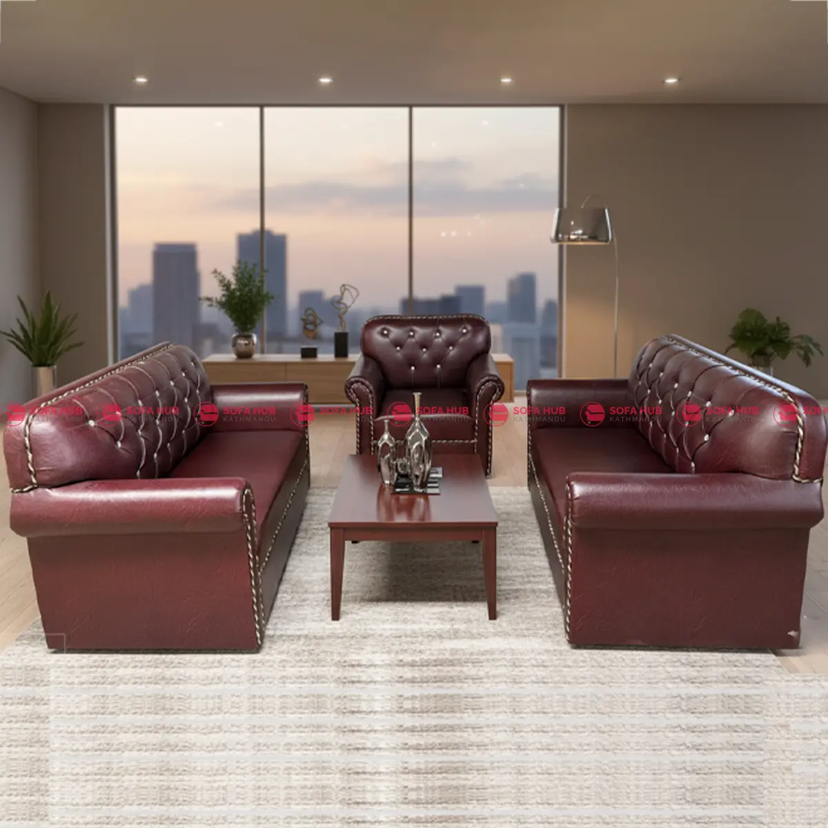 New burfi sofa brown color