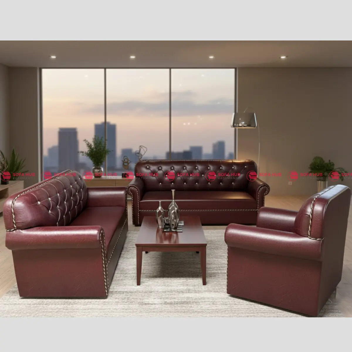 New burfi sofa brown color 1