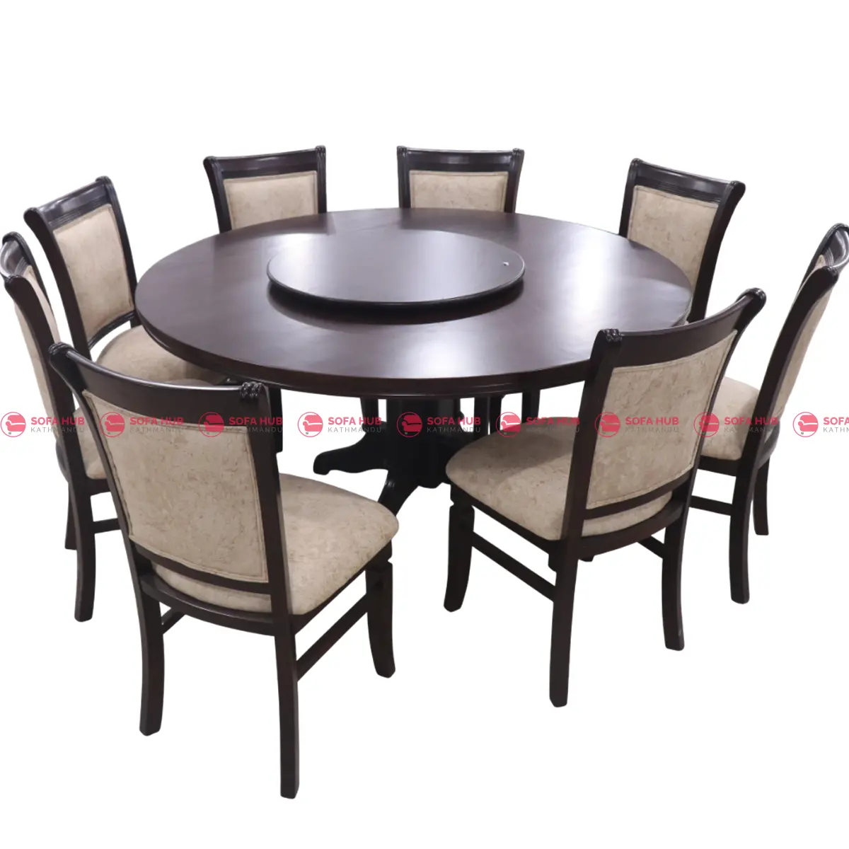 Royal Round Dining Table with Rotating Center