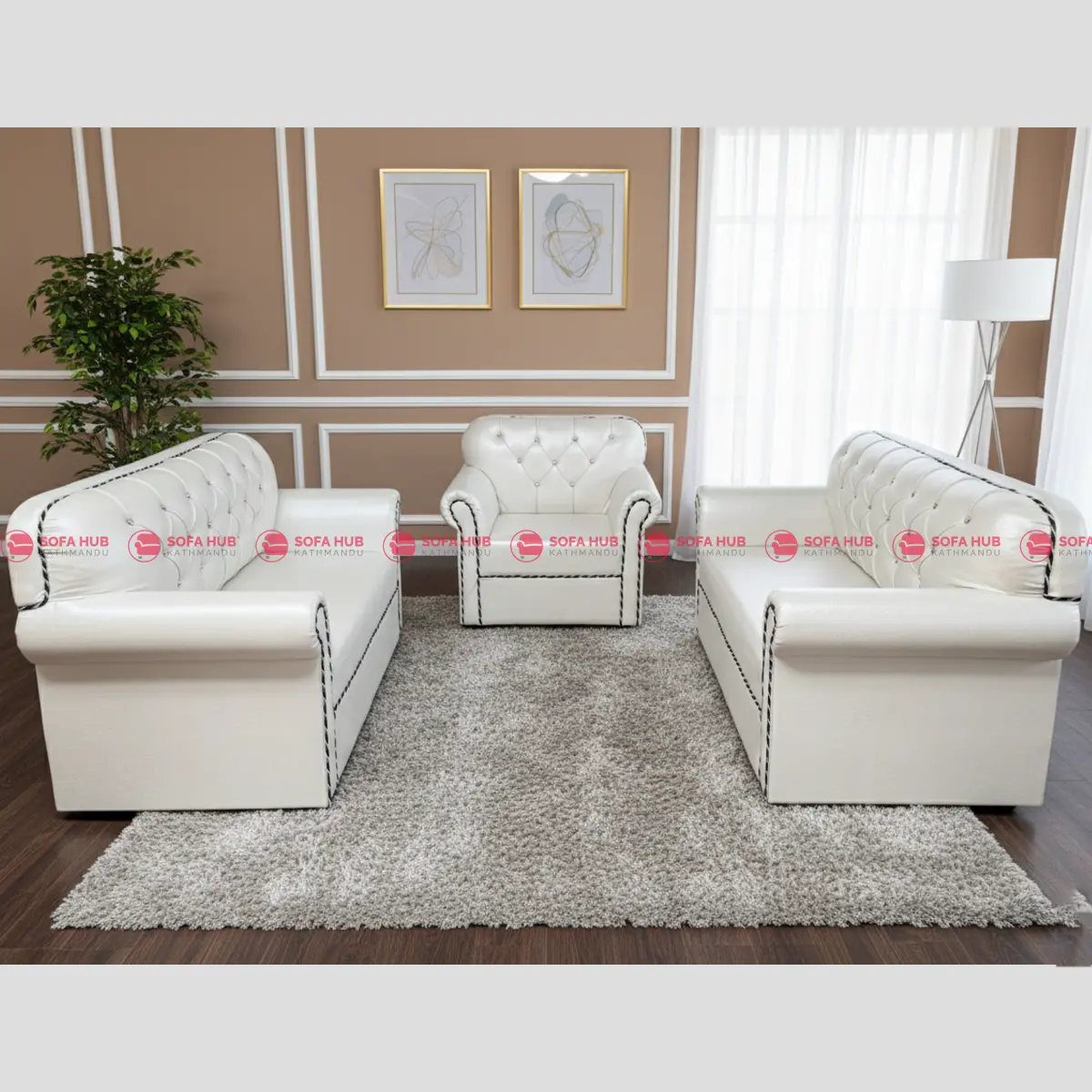 White button burfi sofa 3
