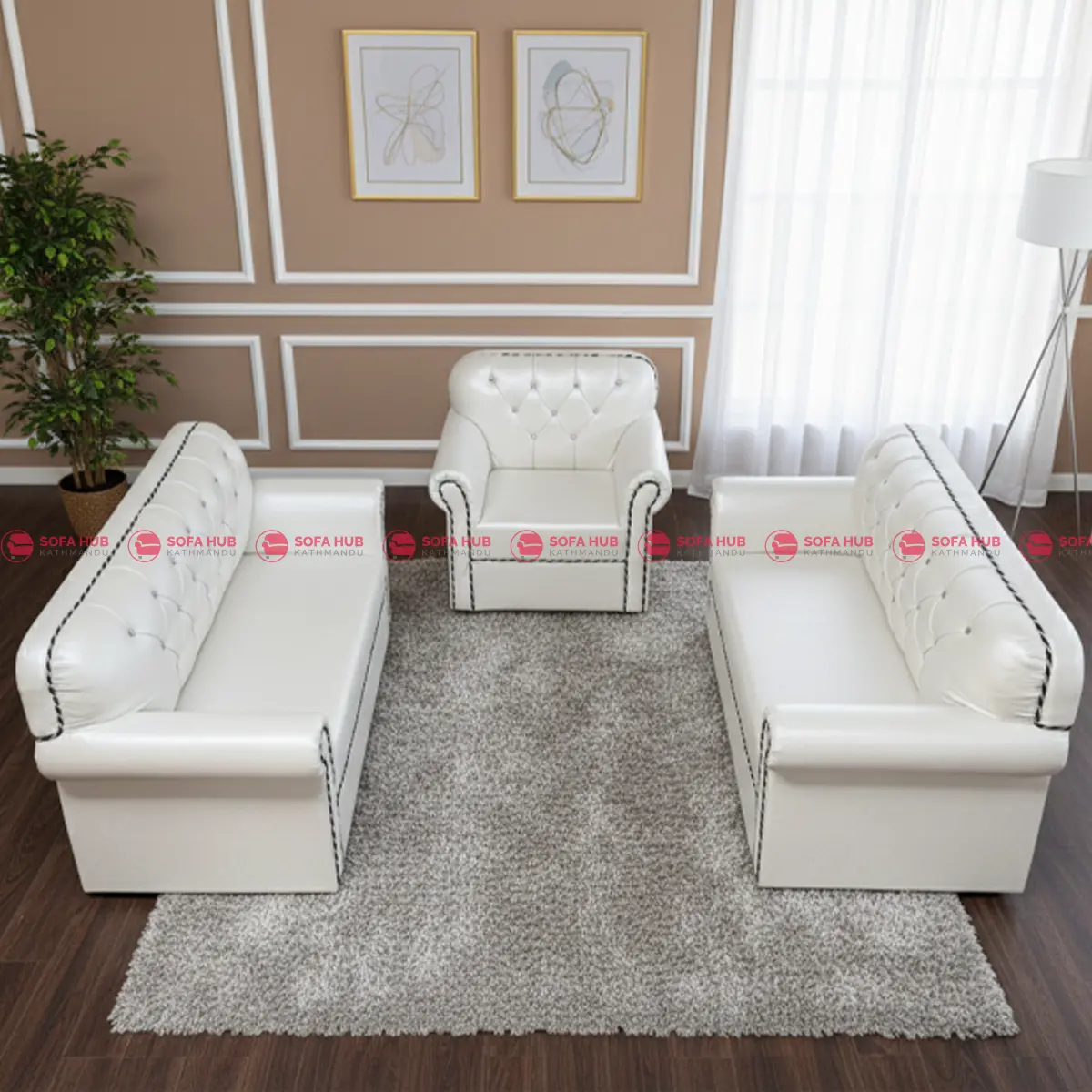 White button burfi sofa 2