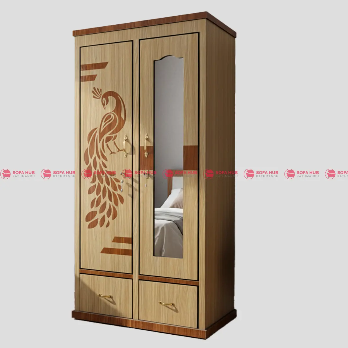 Single Daraz with Peacock Design 2