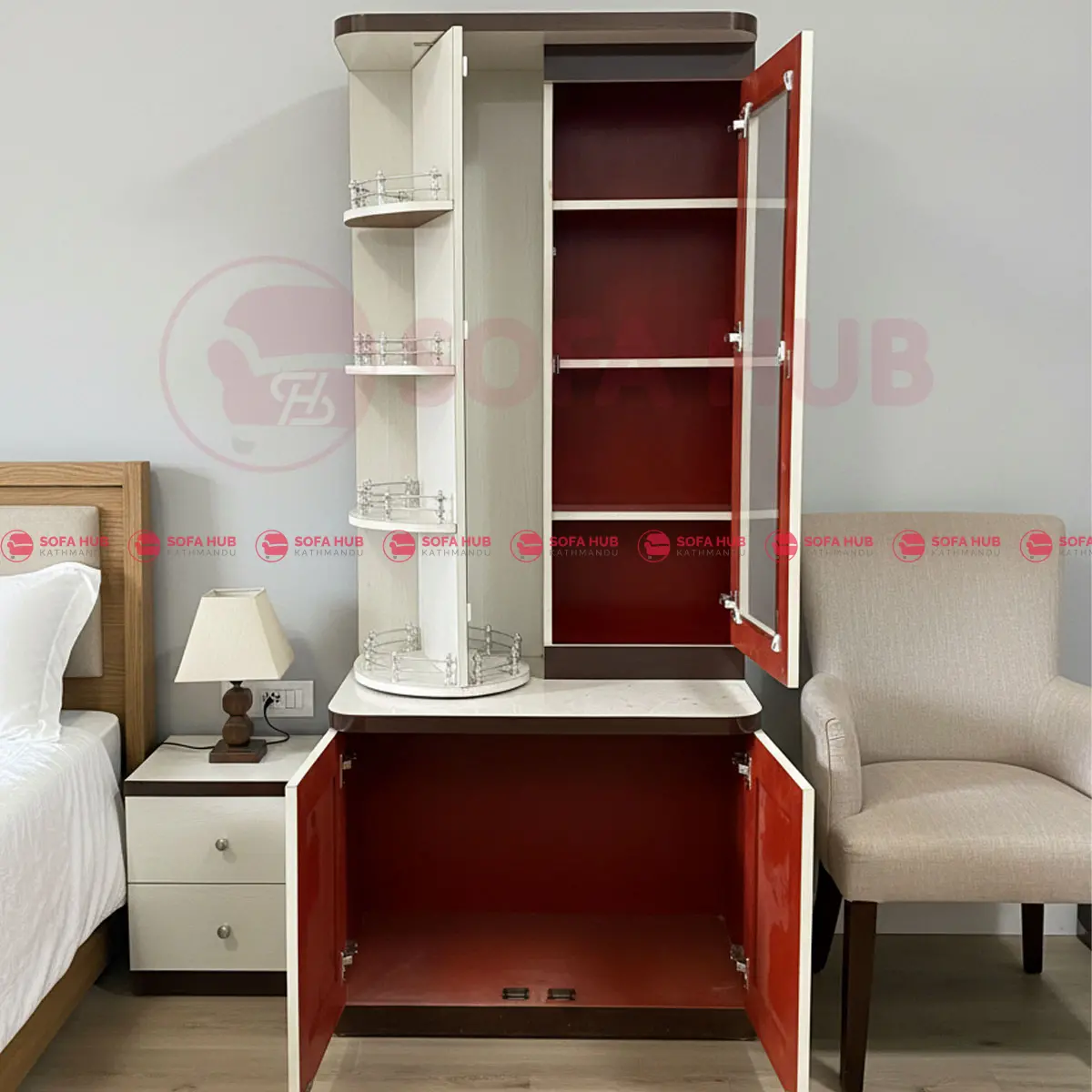 Dressing Table with Mirror and Storage