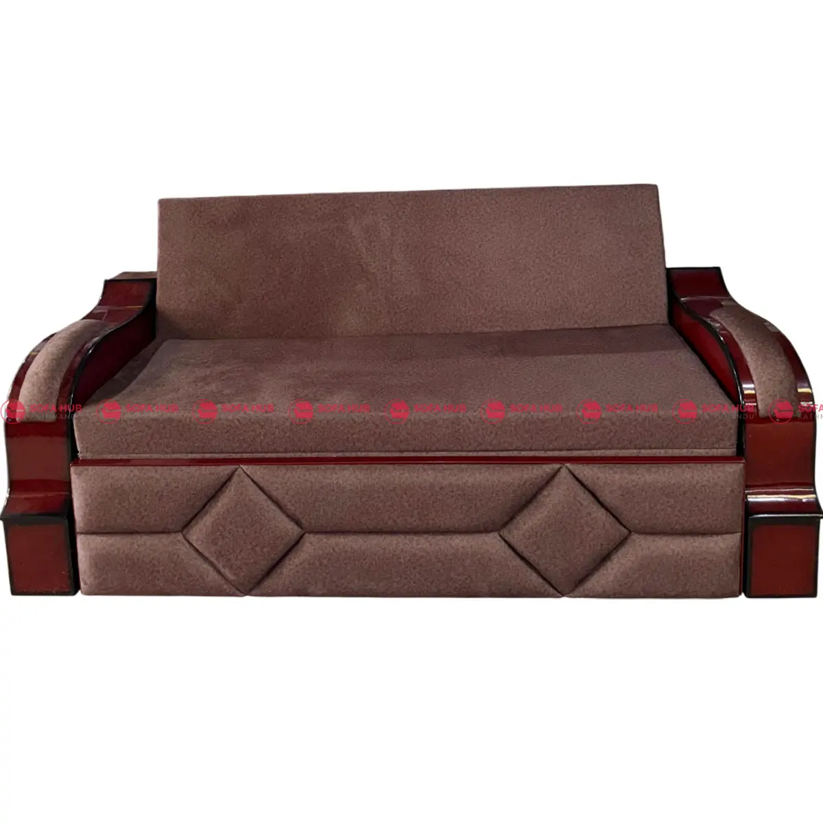 Modern Convertible Sofa Cum Bed – Durable Wood & Foam
