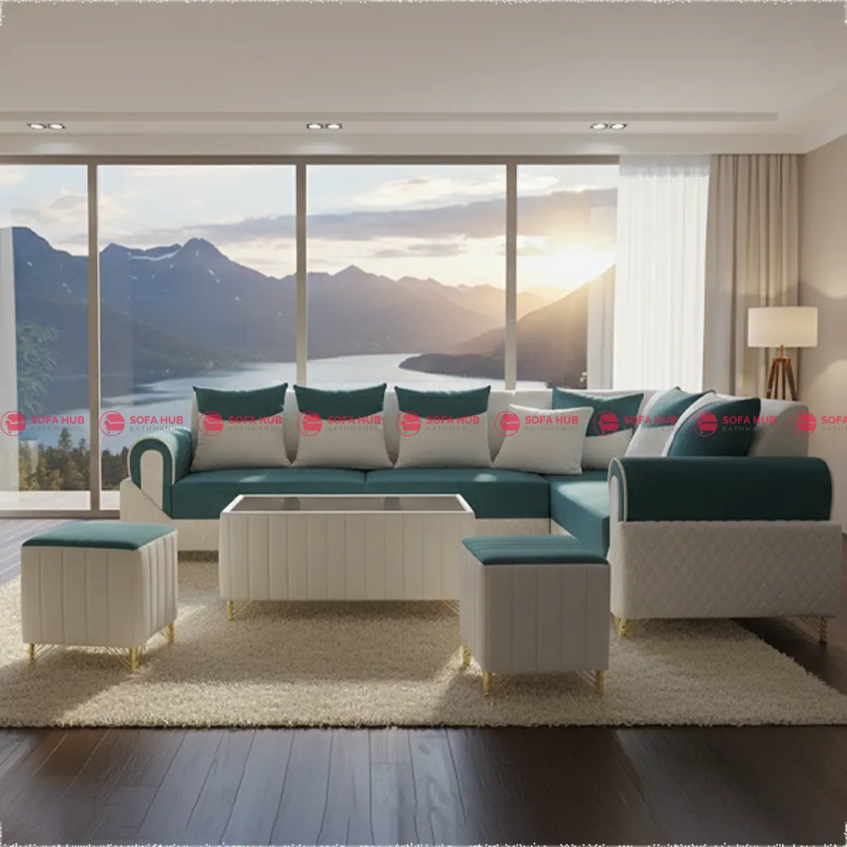 New Green Modular Sofaa