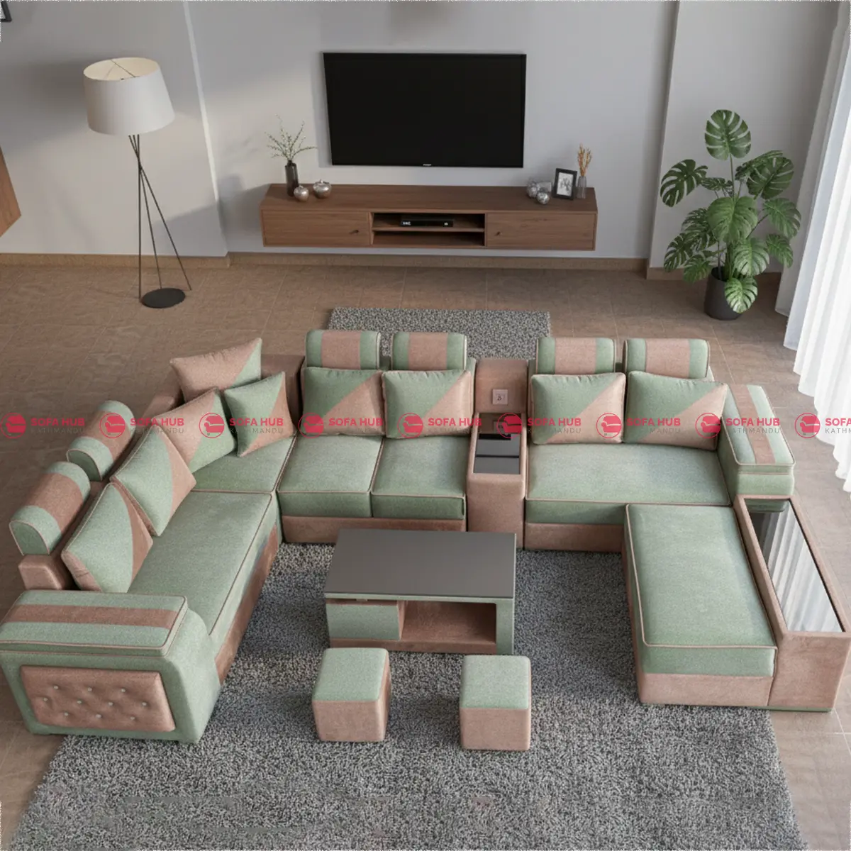 Classic U Sofa Set 1