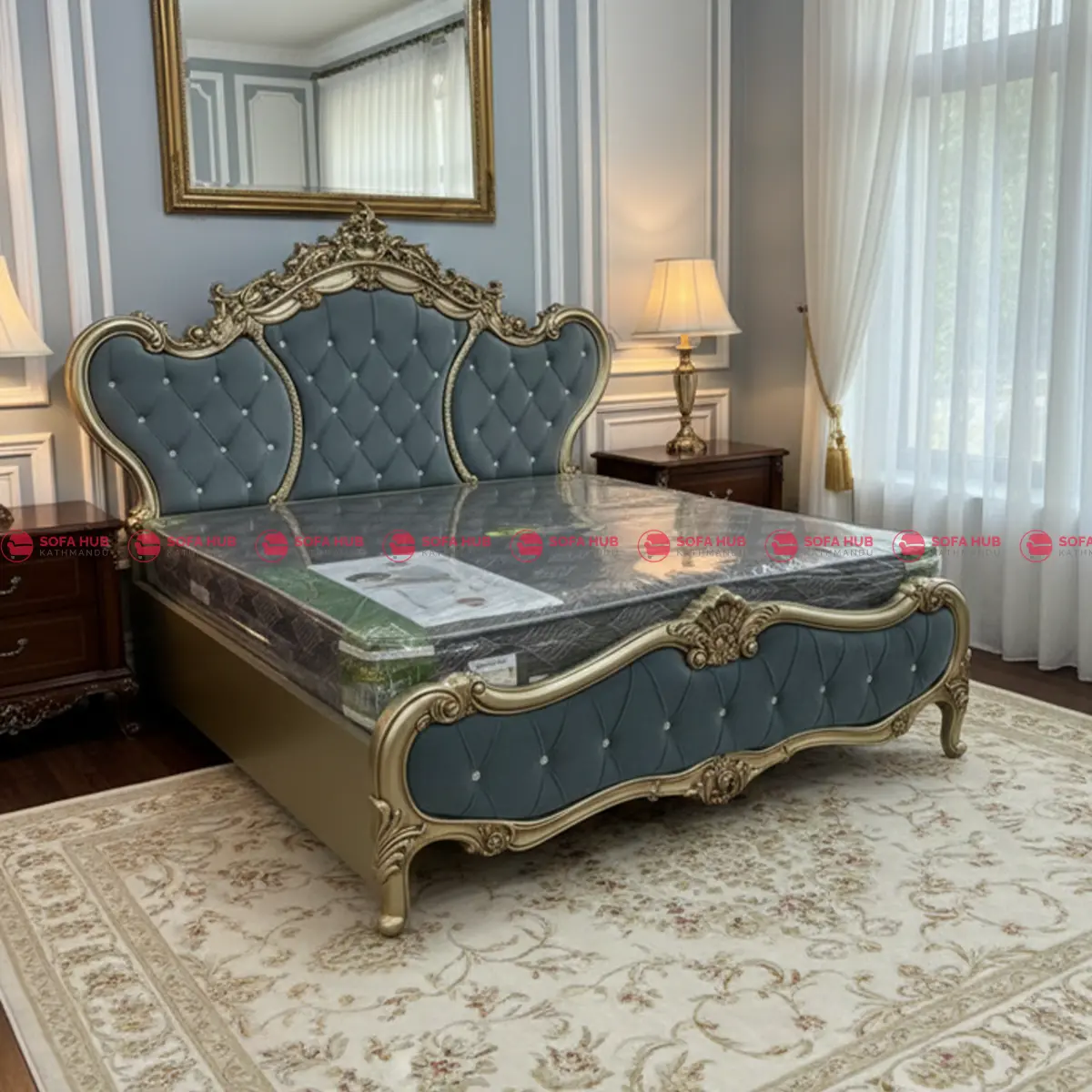 New Luxury King size royal Bed