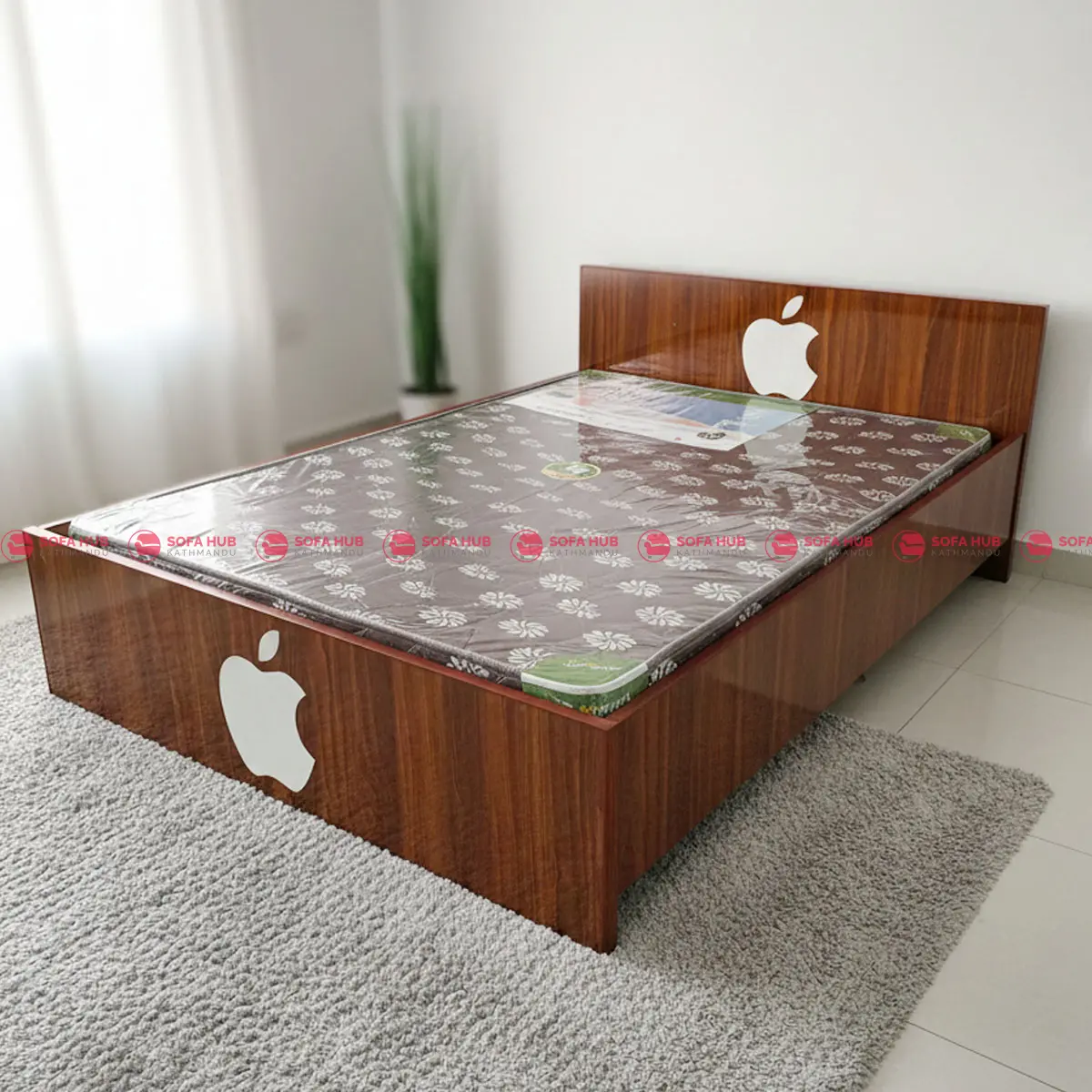4x6 Apple Design Low Bed – Cheapest Modern Wooden Bed Frame