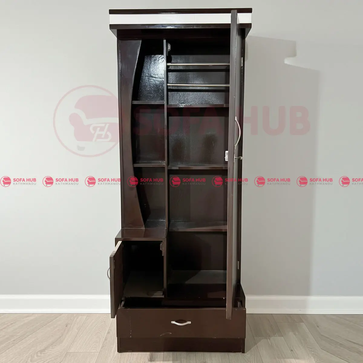 Table with Mirror & Storage