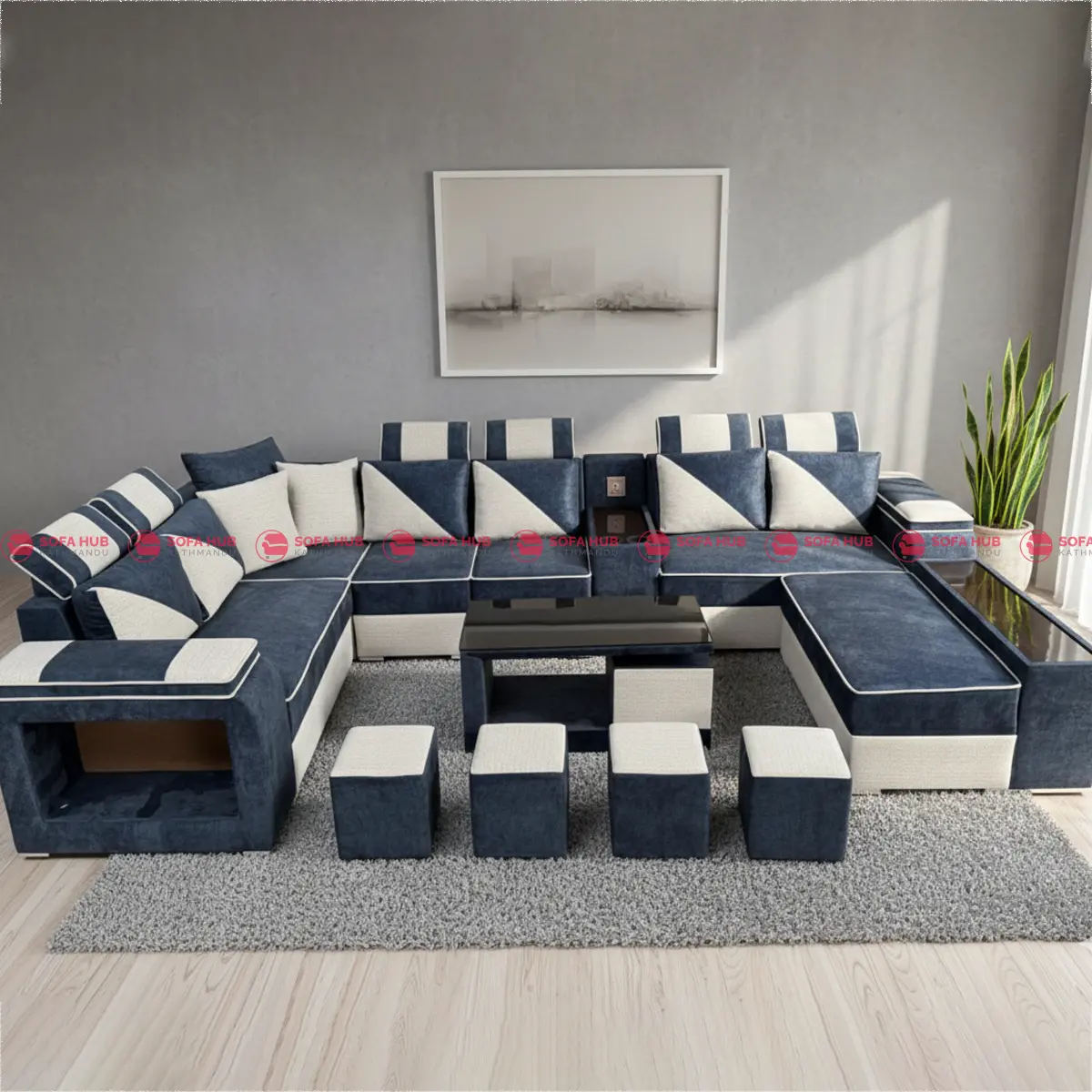 U Shape Family Sofa 1