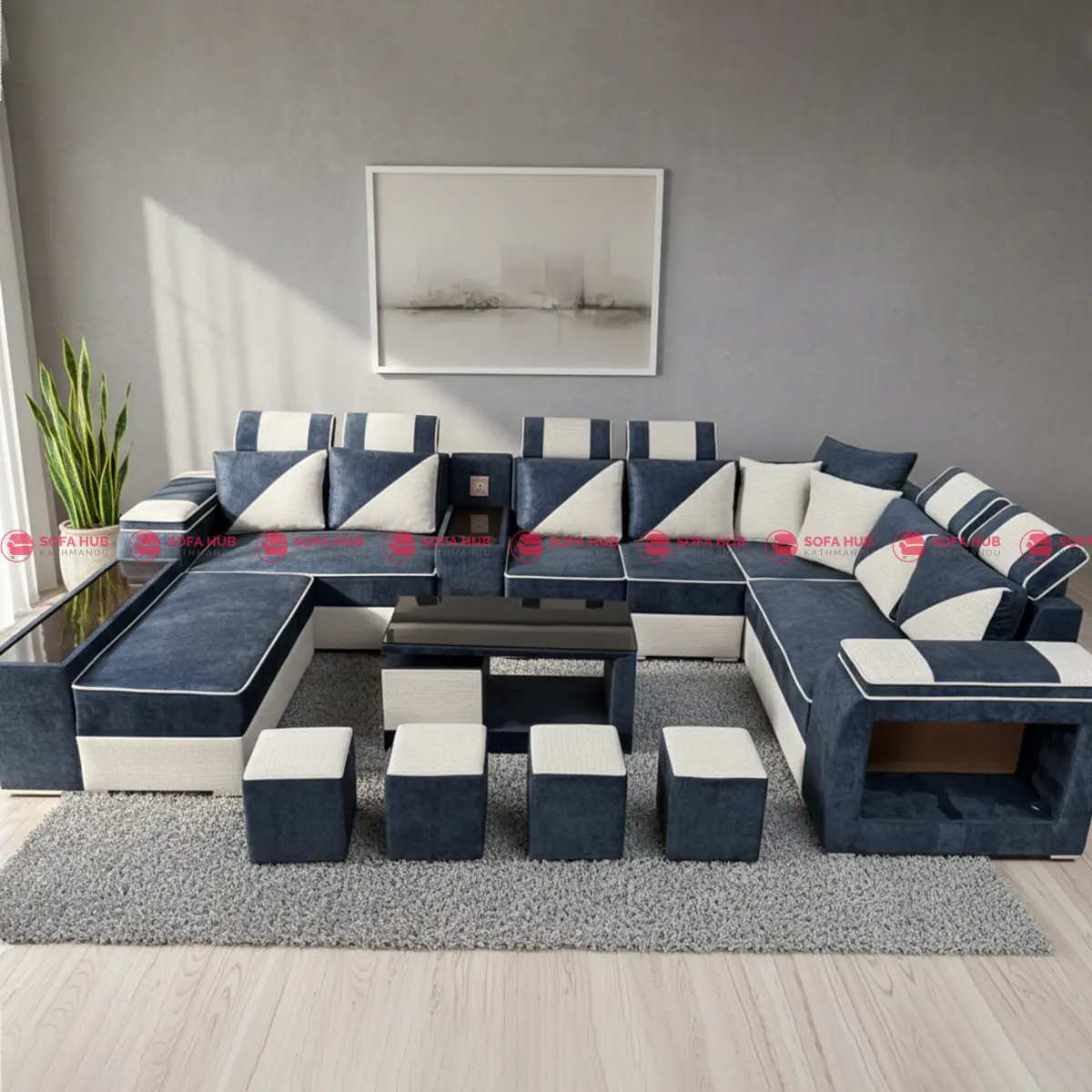 U Shape Family Sofa 4