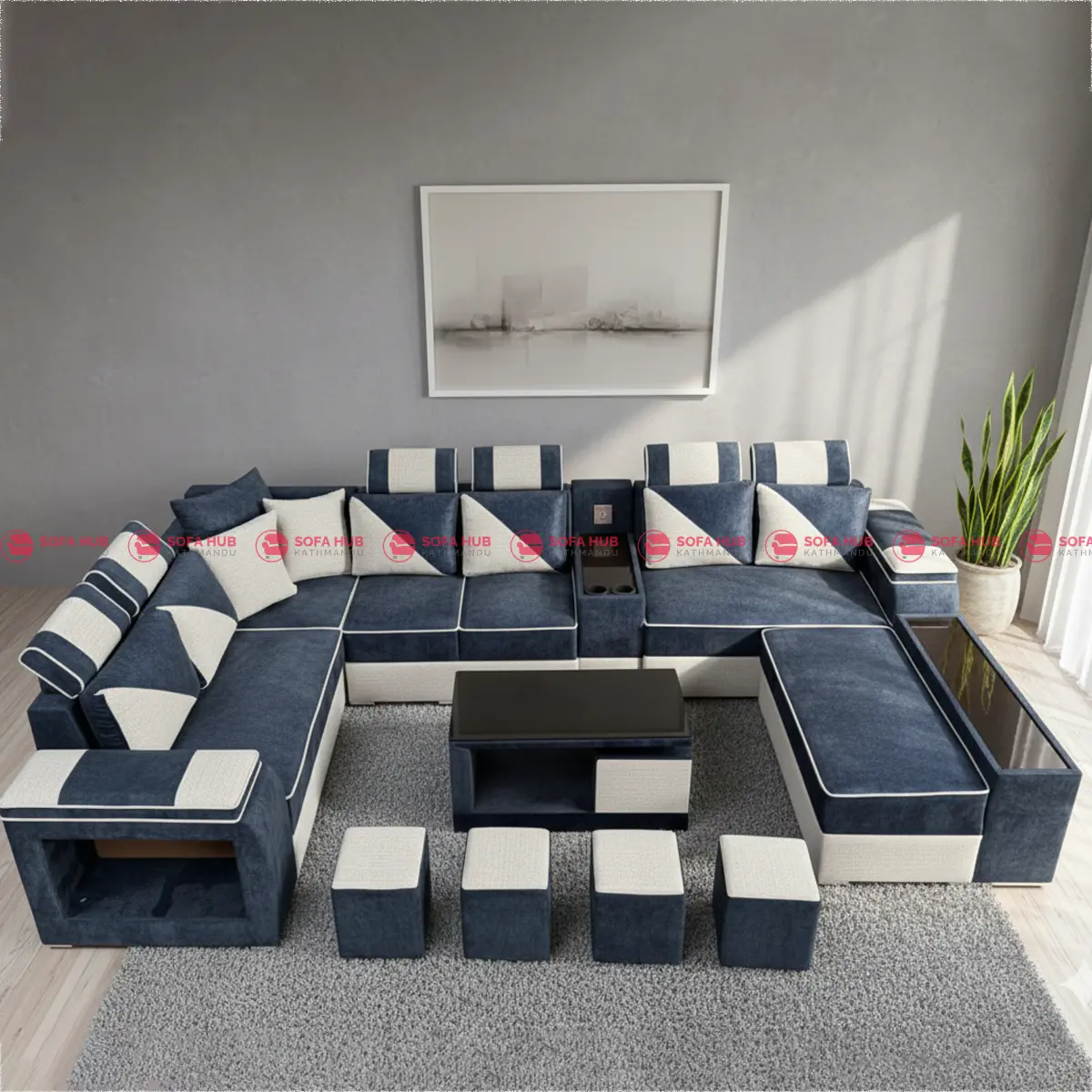 U Shape Family Sofa 2