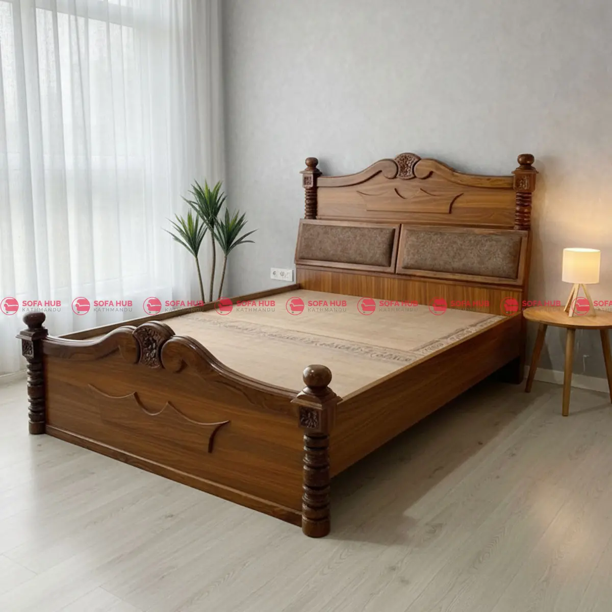 New Sisau Wooden Queen Size Bed