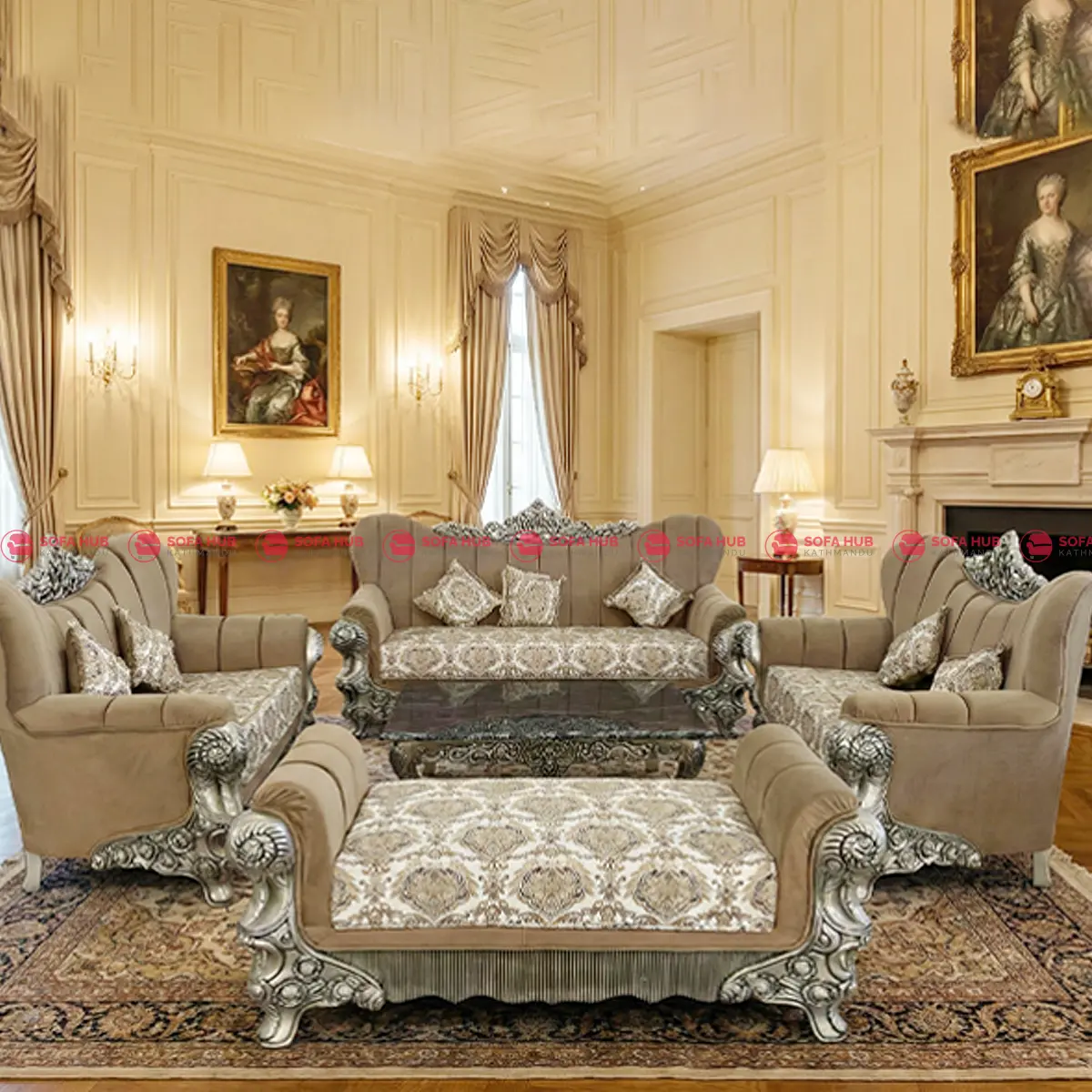 New Wooden Royal Sofa