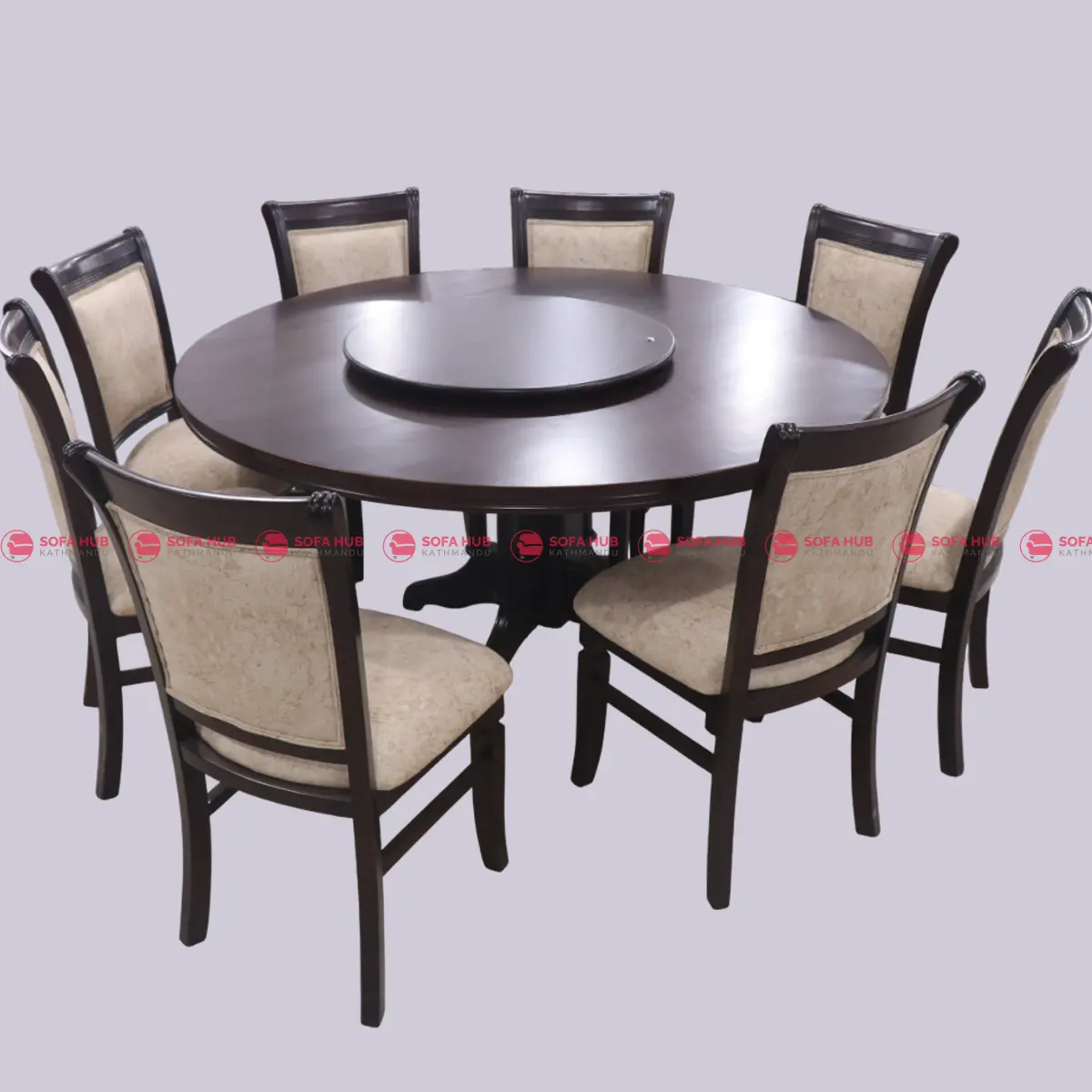 Royal Round Dining Table with Rotating Center