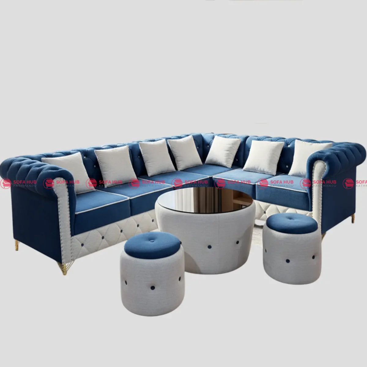 New Design Modular Sofa With Round Table