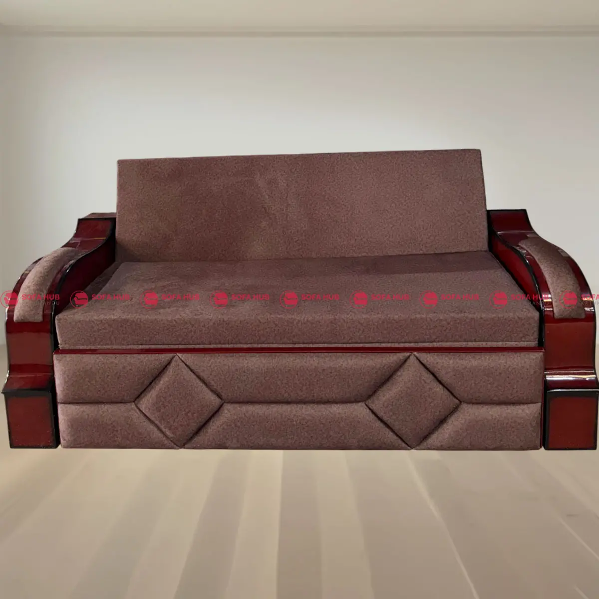 Modern Convertible Sofa Cum Bed – Durable Wood & Foam