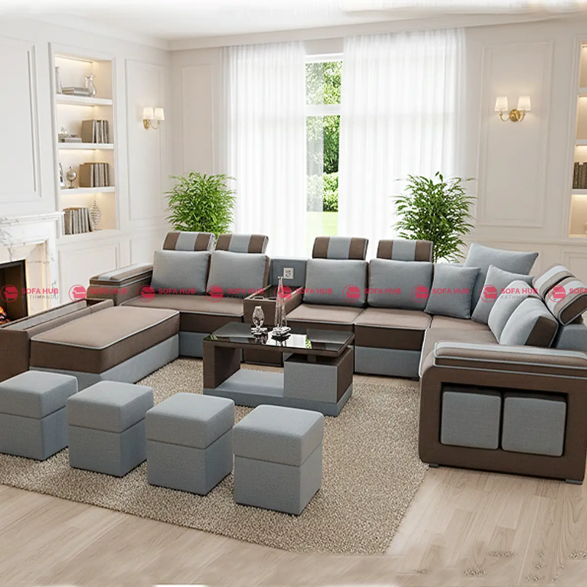 New Brown Color Sofa - U Sofa