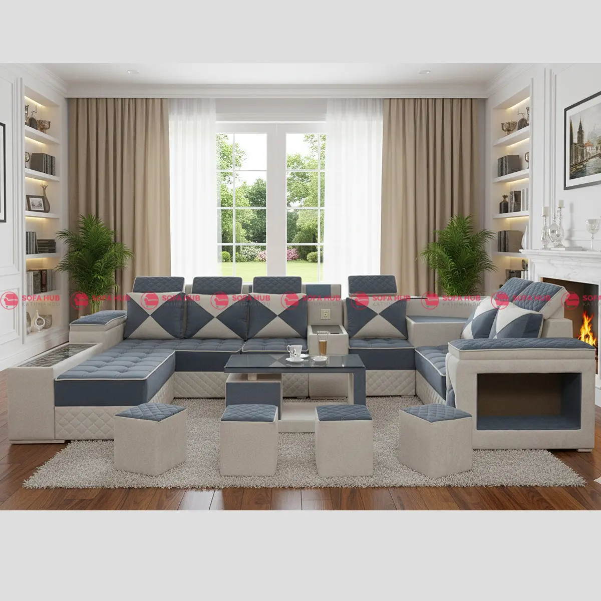 U sofa latest design