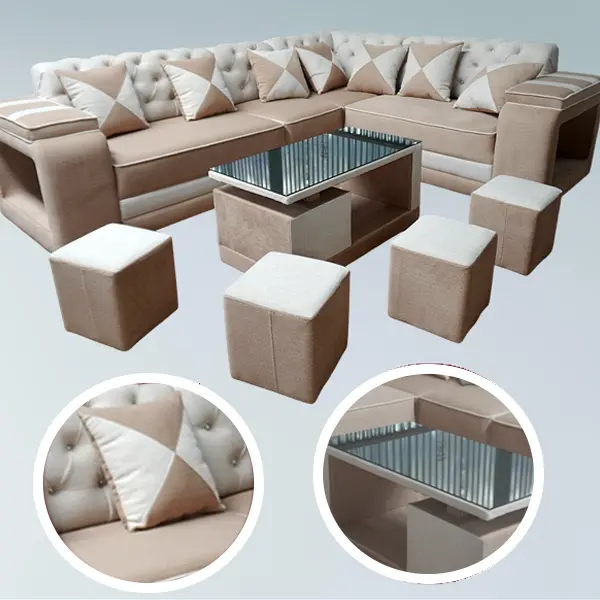 L Sofa - Plain Design