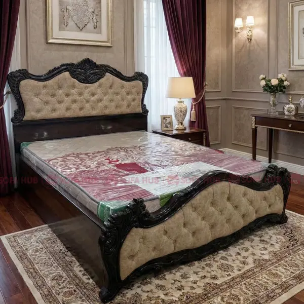 royal carved bed
